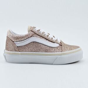 Vans Youth Old Skool Glitter Sneaker Pink Orchid Ice Shoes Sparkle Rose Lace-Up